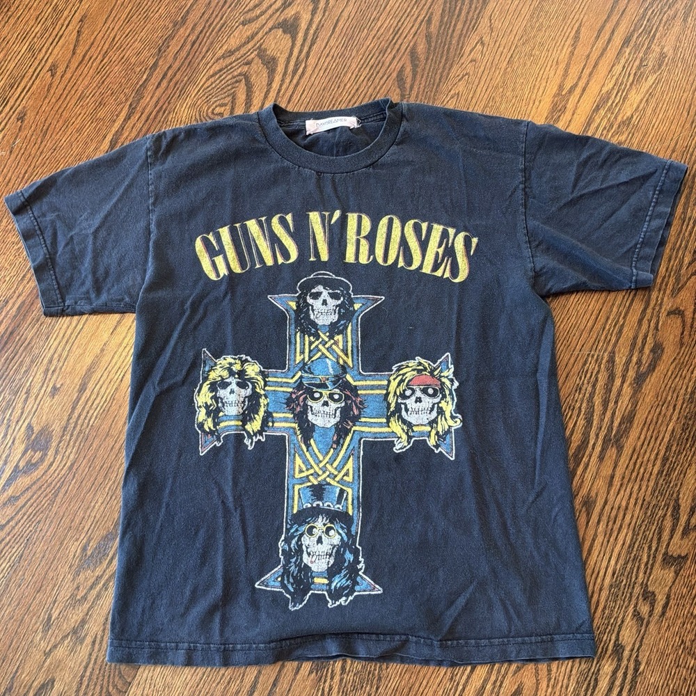 Daydreamer Free People Guns N Roses Cross Logo T-Shirt USA Made S/M